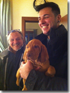 VALERIO CON PADRE E AZUL- GENNAIO 2013